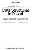 Cover of Fundamentals of data structures in Pascal