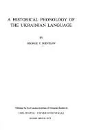 Cover of A historical phonology of the Ukrainian language