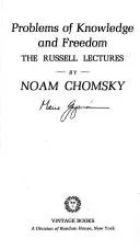 Cover of Problems of knowledge and freedom