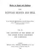 Cover of The Egyptian heaven and hell