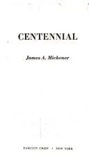 Cover of Centennial 1