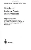 Cover of Distributed software agents and applications