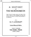 Cover of History of the Necronomicon