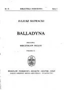 Cover of Balladyna