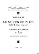 Cover of Le spleen de Paris