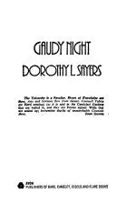 Cover of Gaudy night