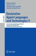 Cover of Declarative agent languages and technologies V