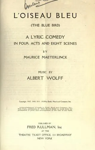 Cover of L'Oiseau bleu