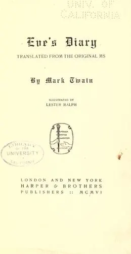Cover of Eve's Diary