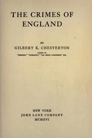 Cover of The Crimes of England
