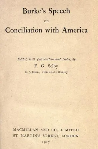 Cover of Speech on conciliation