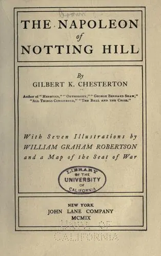 Cover of The Napoleon of Notting Hill
