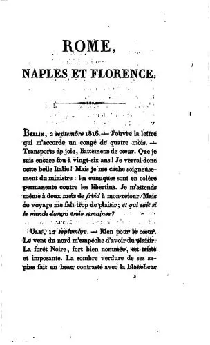Cover of Rome, Naples et Florence