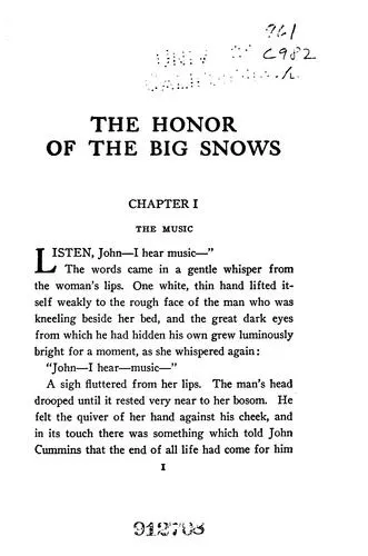 Cover of The Honor of the Big Snows