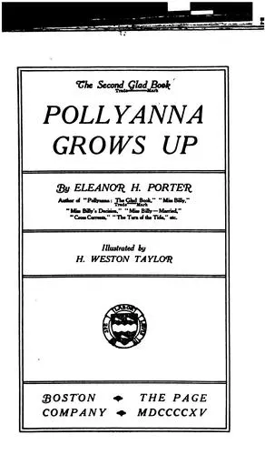 Cover of Pollyanna Grows Up
