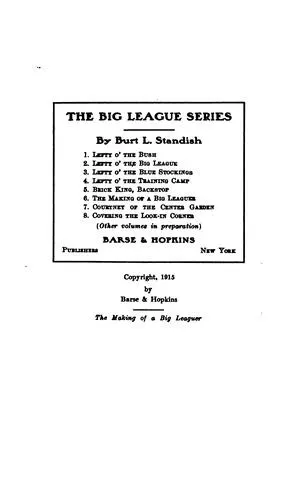Cover of The making of a big leaguer