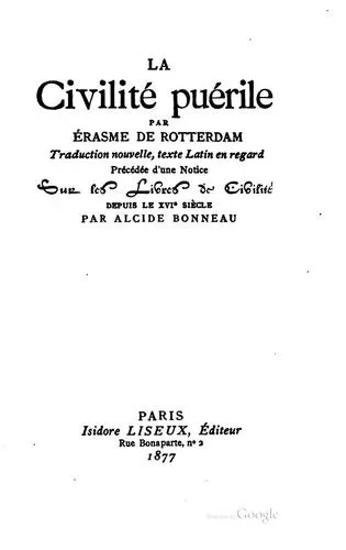 Cover of De civilitate morum puerilium