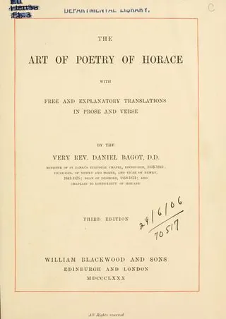 Cover of Ars Poetica