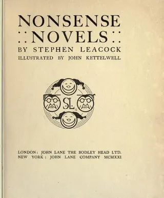 Cover of Nonsense novels