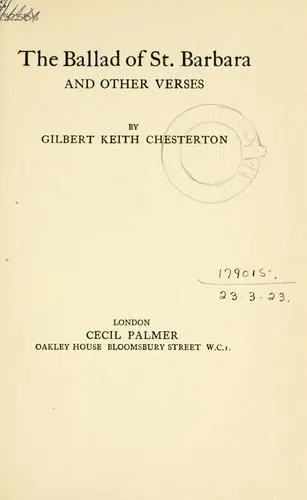 Cover of Ballad of St. Barbara and Other Verses