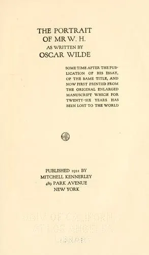 Cover of The portrait of Mr. W.H