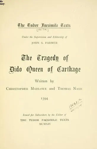 Cover of Dido, Queen of Carthage