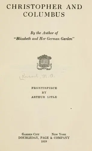 Cover of Christopher and Columbus