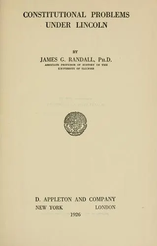Cover of Constitutional Problems under Lincoln