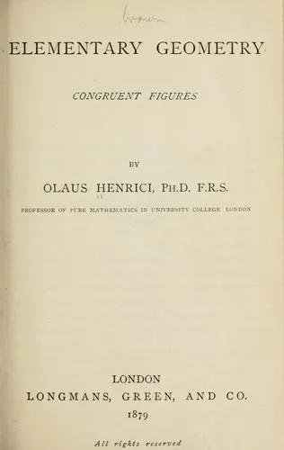 Cover of Elementary geometry