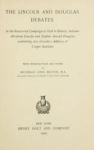 Cover of The Lincoln-Douglas debates