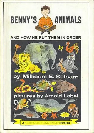 Cover of Benny's Animals