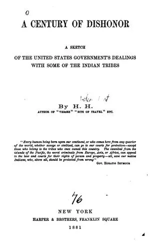 Cover of A Century Of Dishonor