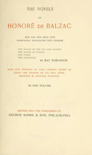 Cover of The house of the cat and racket; The dance at Sceaux; The purse; The vendetta
