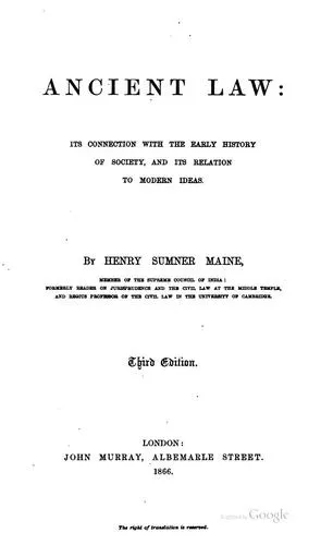 Cover of Ancient Law