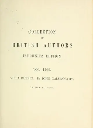 Cover of Villa Rubein