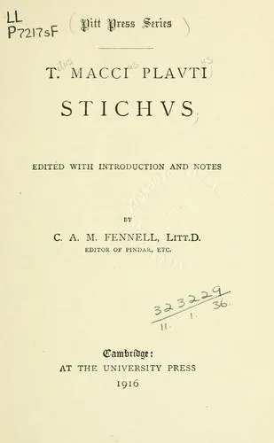 Cover of Stichus