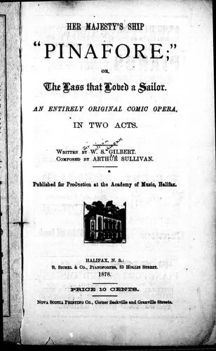 Cover of H.M.S. Pinaforte