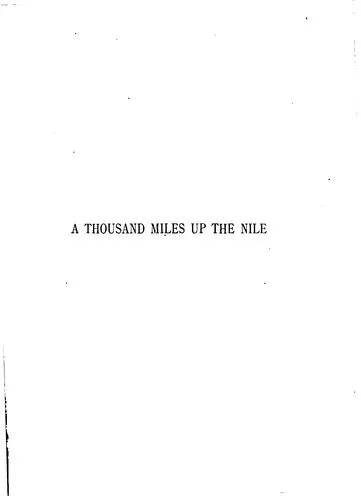 Cover of A thousand miles up the Nile