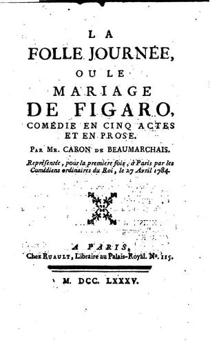 Cover of Le mariage de Figaro