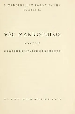 Cover of The Makropoulos secret