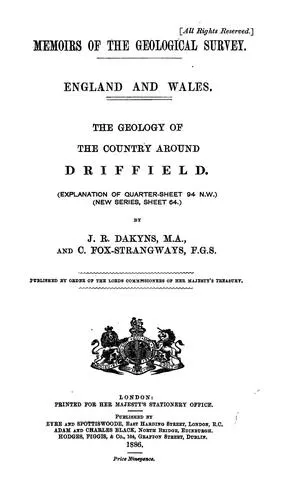 Cover of The geology of the country around Driffield