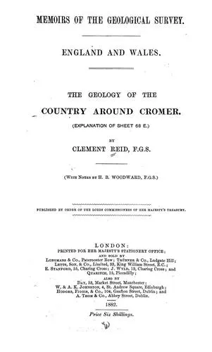 Cover of The geology of the country around Cromer