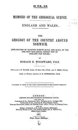 Cover of The geology of the country around Norwich