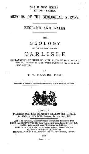 Cover of The geology of the country around Carlisle