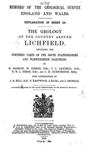 Cover of The geology of the country around Lichfield