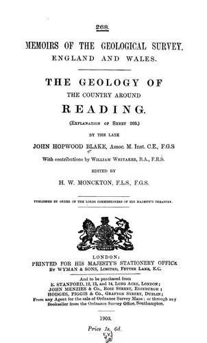 Cover of The geology of the country around Reading