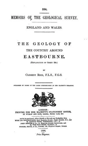 Cover of The geology of the country around Eastbourne