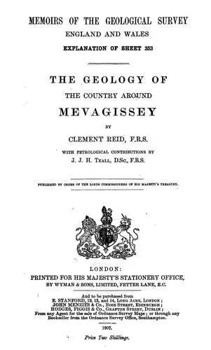 Cover of The geology of the country around Mevagissey
