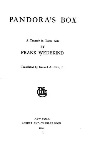Cover of Pandora's Box