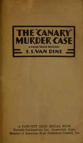 Cover of The "Canary" Murder Case